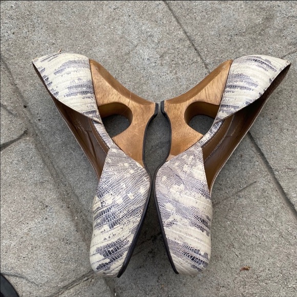 Anthropologie wooden heel shoes size 8 - Picture 3 of 7